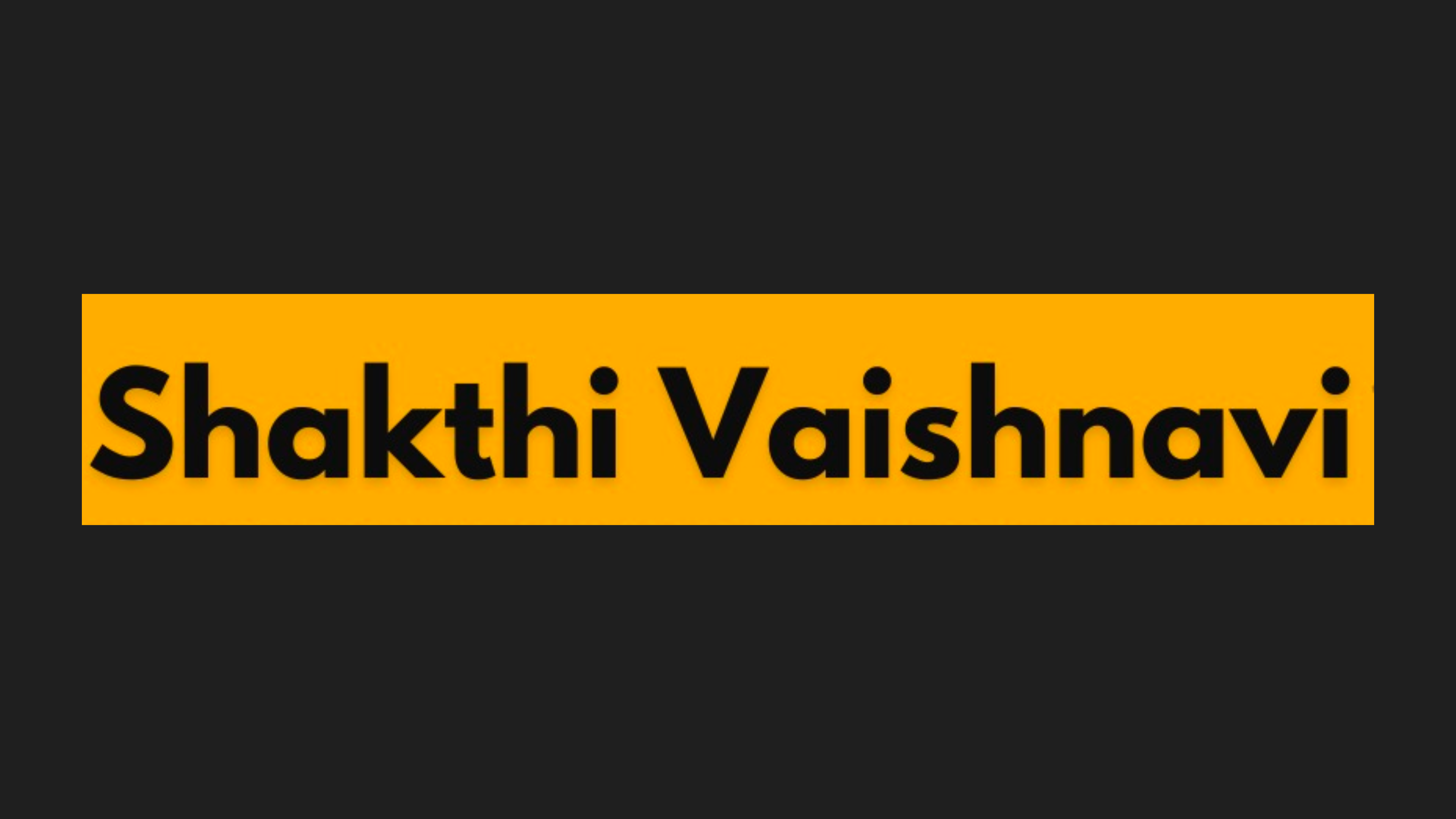 Shakthi Vaishnavi